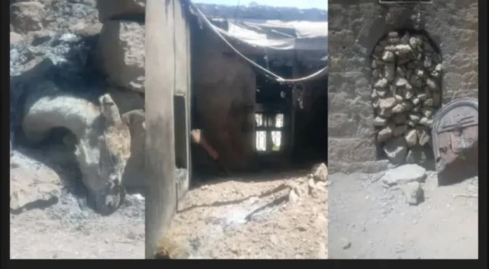 جريمة مروّعة في خولان الطيال.. مقتل مواطن وإحراق منزله ومواشيه
