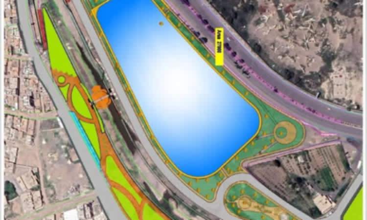إنشاء أكبر بحيرة مائية في أمانة العاصمة