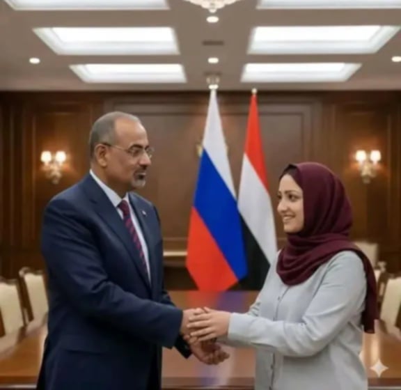 صورة الزبيدي وابنة المخلافي تشعل مواقع التواصل... ما خلفيات اللقاء؟
